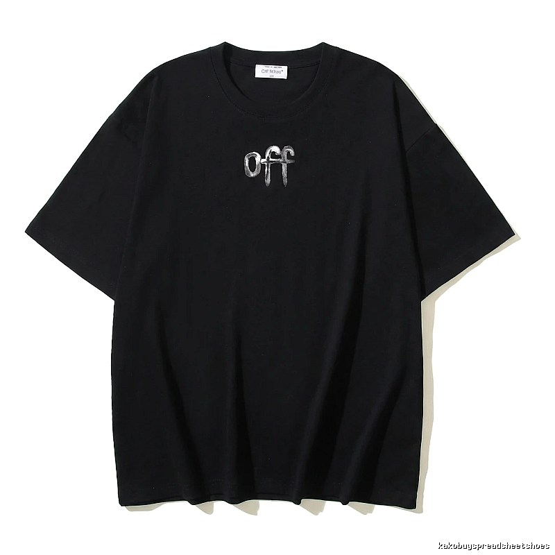 Off-White letter-style black T-shirt