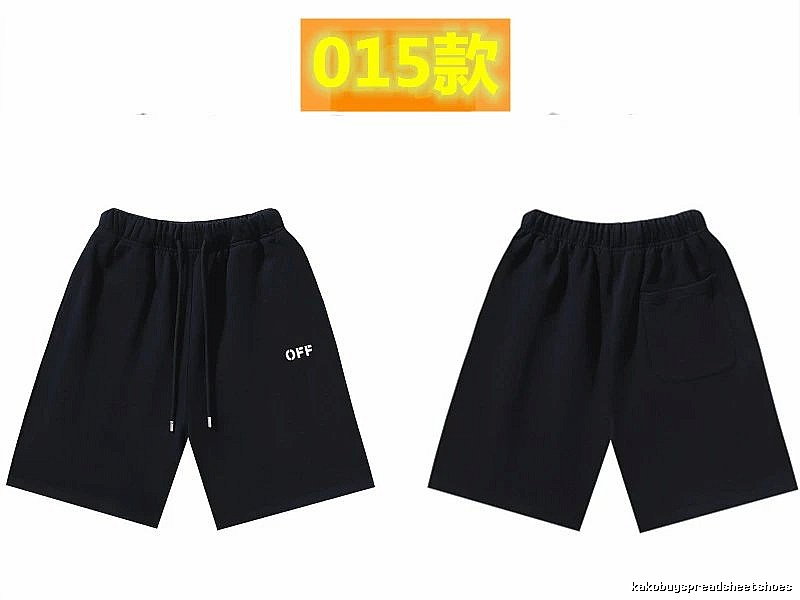 Off-White minimalist-style black shorts