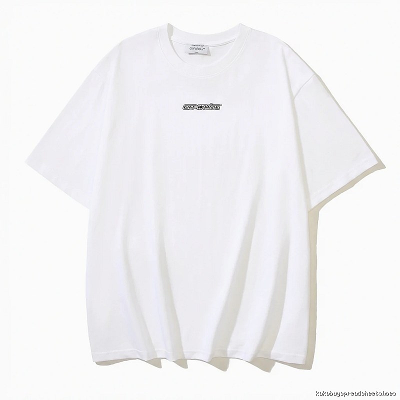 Off-White minimalist style white T-shirt