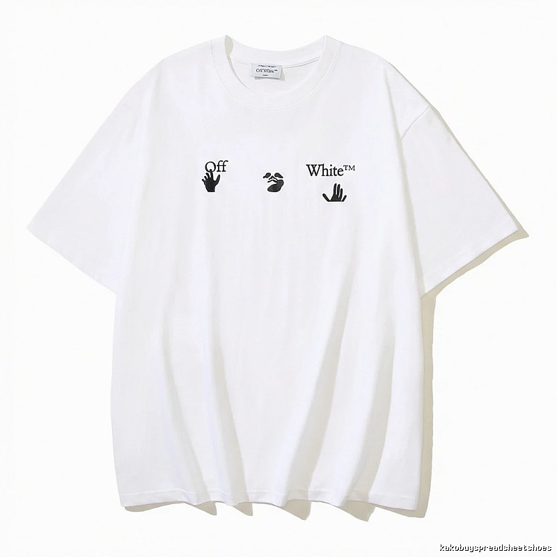 Off-White minimalist style white T-shirt
