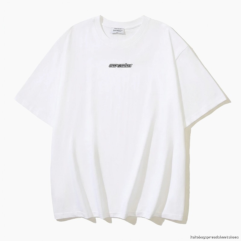 Off-White minimalist style white T-shirt