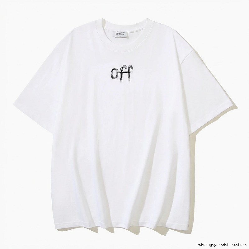 Off-White minimalist style white T-shirt