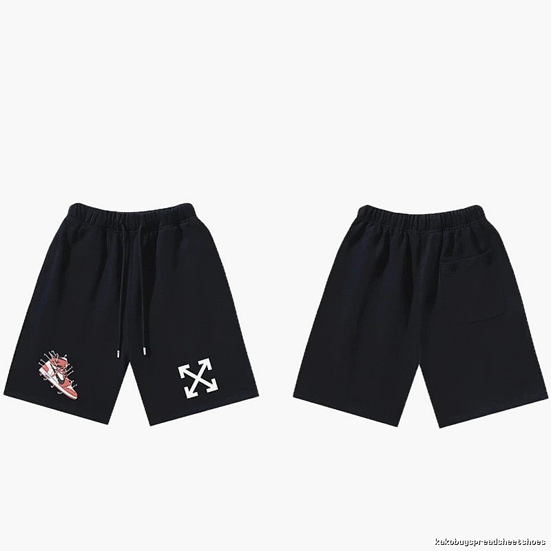 Off-White Style 013 Trendy Cool Black Shorts