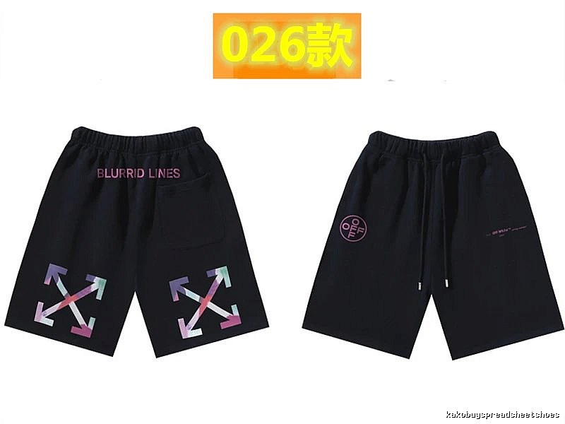 Off-White Style 026 Trendy Black Shorts