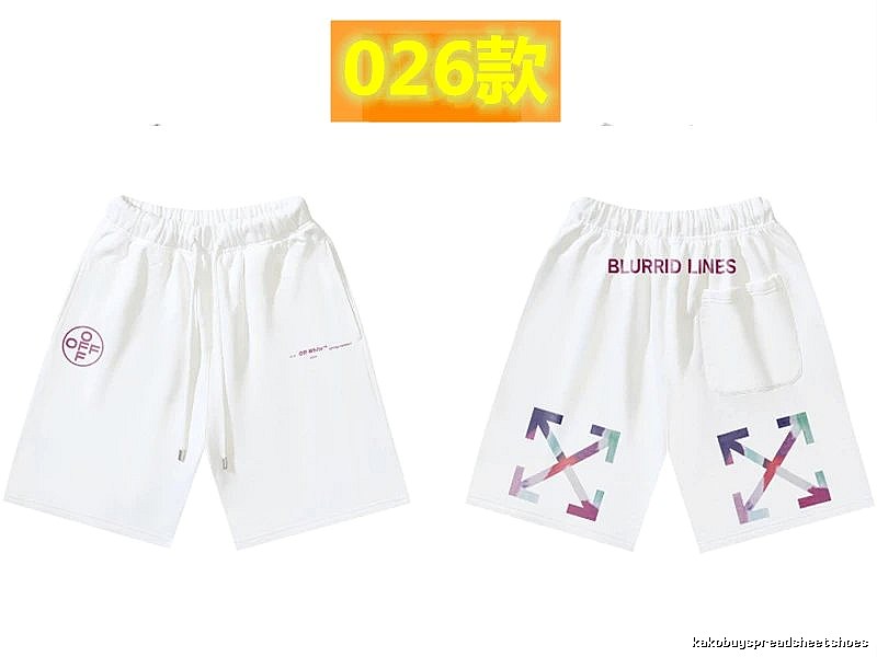 Off-White Style 026 Trendy Brand White Shorts