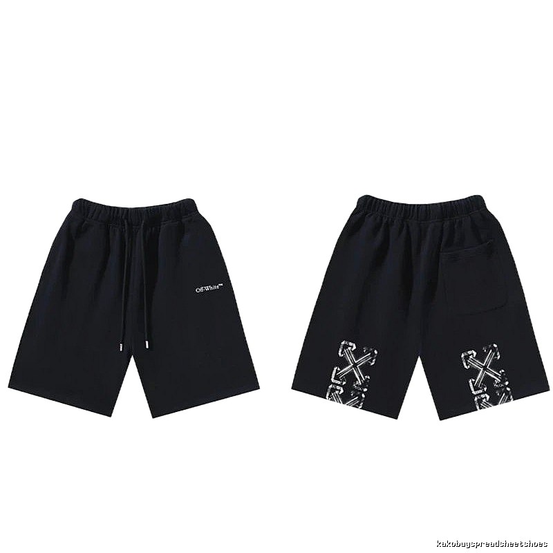 Off-White trendy and cool style black shorts