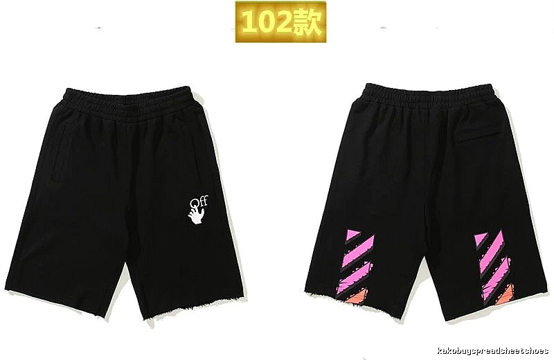 Off-White trendy and cool style black shorts