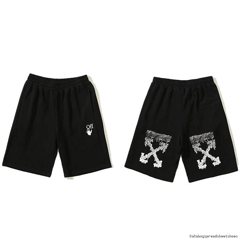 Off-White trendy and cool style black shorts