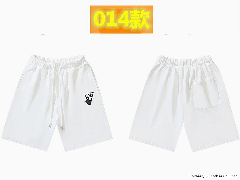 Off-White trendy brand style white shorts