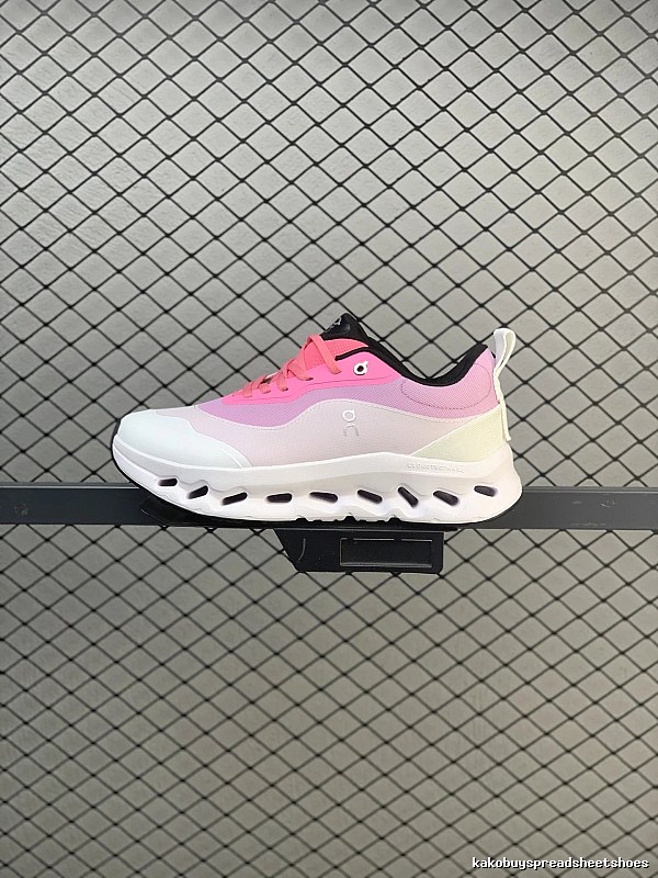 On Cloud Runners with Segmented Sole Pods in Pink