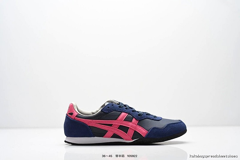 Onitsuka Tiger retro-style blue and pink sports shoes