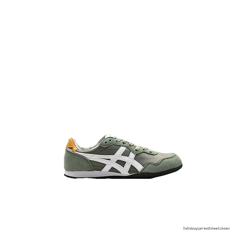 Onitsuka Tiger retro-style gray-green sports shoes