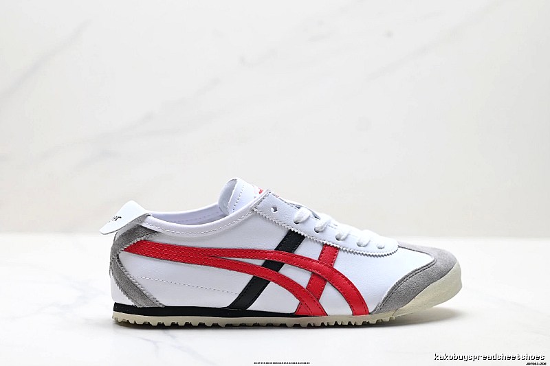 Onitsuka Tiger retro - style white and red sports shoes