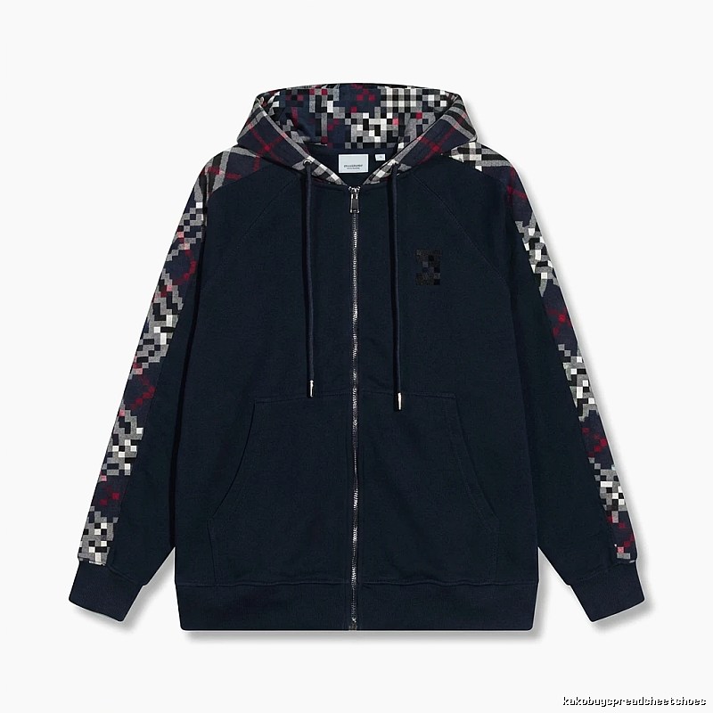 Other checkered patchwork style hoodie