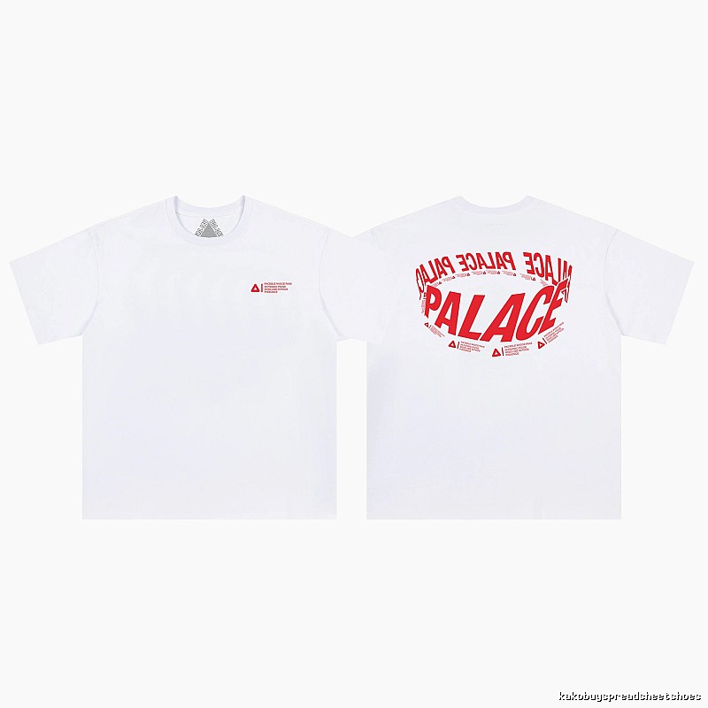 Palace Letter Printed Street Style White Short-sleeved T-shirt