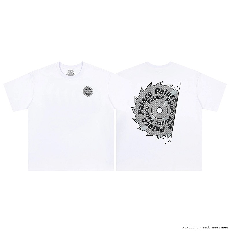 Palace Saw Blade Printed Street-style White T-Shirt