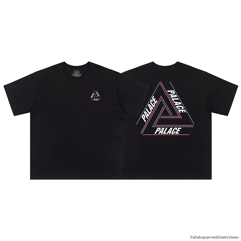 Palace Triangle Print Street Style Black T-shirt