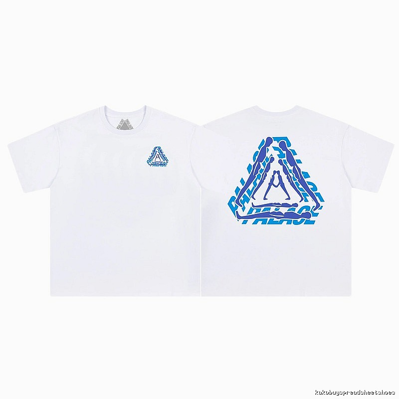 Palace Triangle Print Street-style White T-Shirt