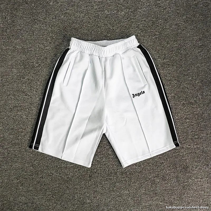 Palm Angels Casual Track shorts Black Side Stripe for Streetwear Looks