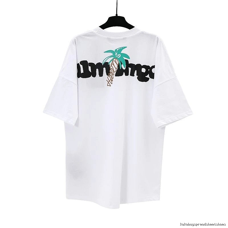 Palm Angels Classic Logo T-shirt White Palm Tree for Daily Styling