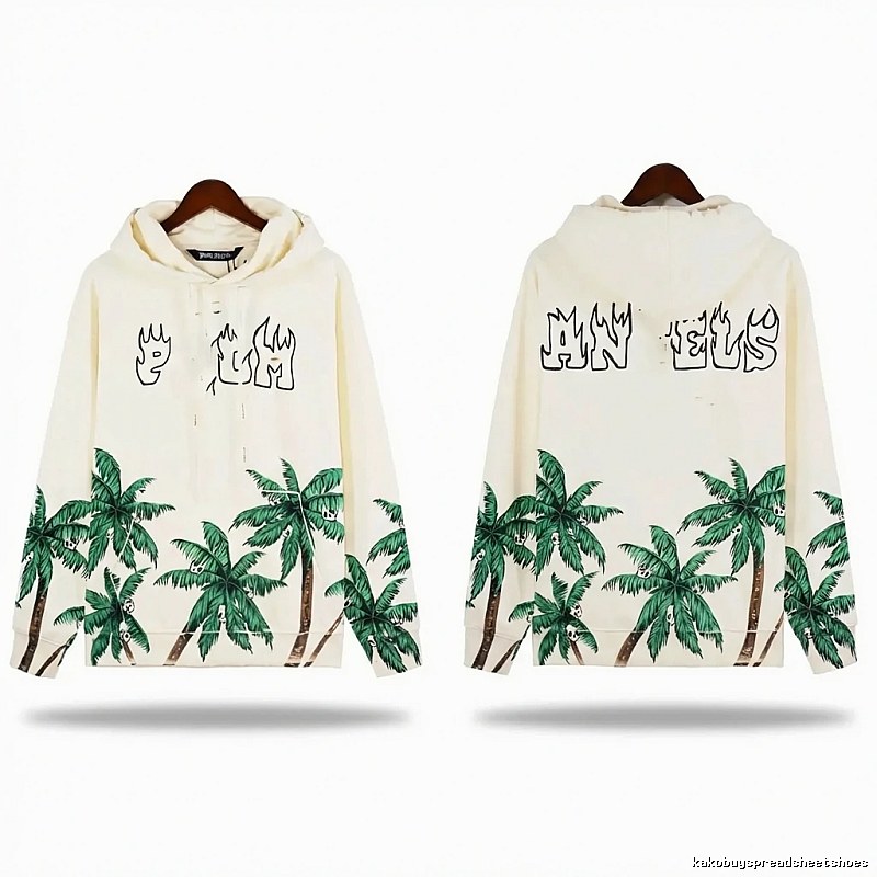 Palm Angels Coconut Tree Print Hoodie