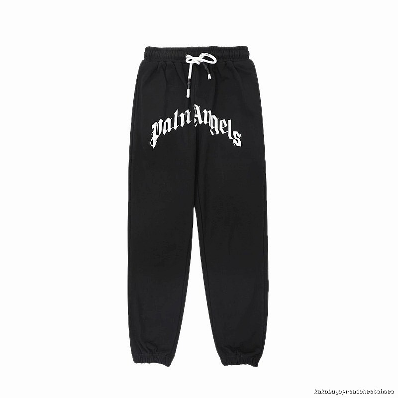 Palm Angels Gothic Style Black Sweatpants