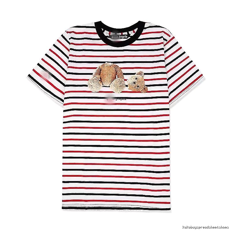 Palm Angels Lightweight Bear graphic T-shirt White Colorful Bear for Trend Styling