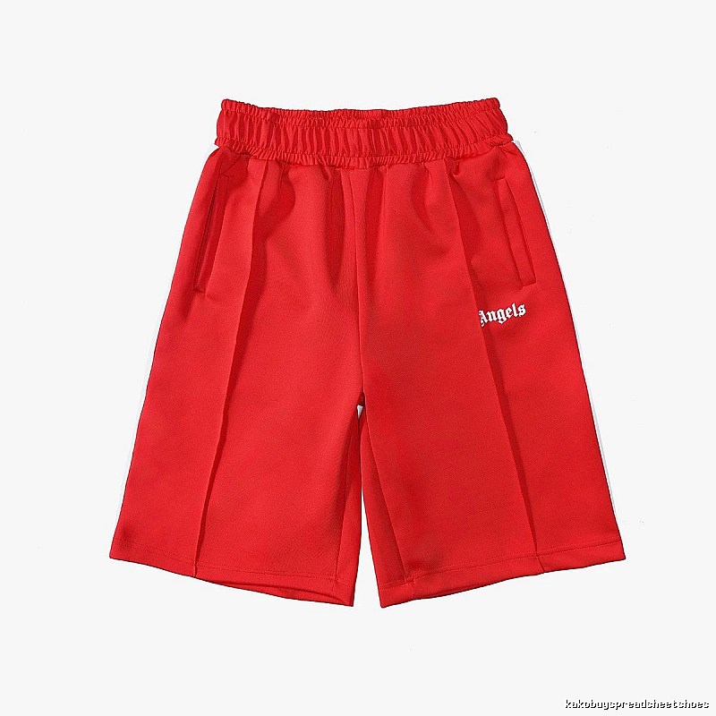 Palm Angels Lightweight Track shorts Black Side Stripe for Trend Styling