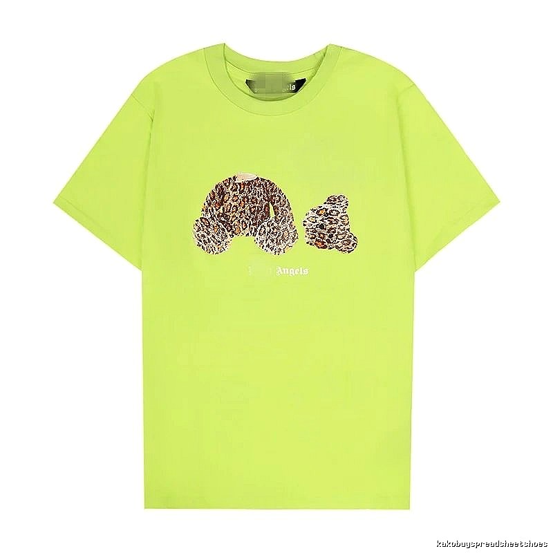 Palm Angels Resort Bear graphic T-shirt White Colorful Bear for Travel Looks