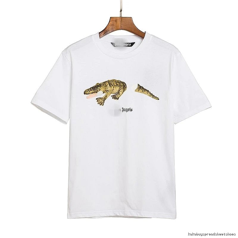 Palm Angels Streetwear Bear graphic T-shirt White Colorful Bear with Practical Shape