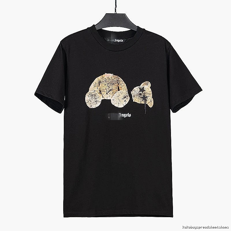 Palm Angels Weekend Bear graphic T-shirt White Colorful Bear for Seasonal Looks