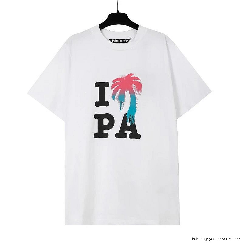 Palm Angels Weekend Logo T-shirt White Palm Tree for Weekend Wear