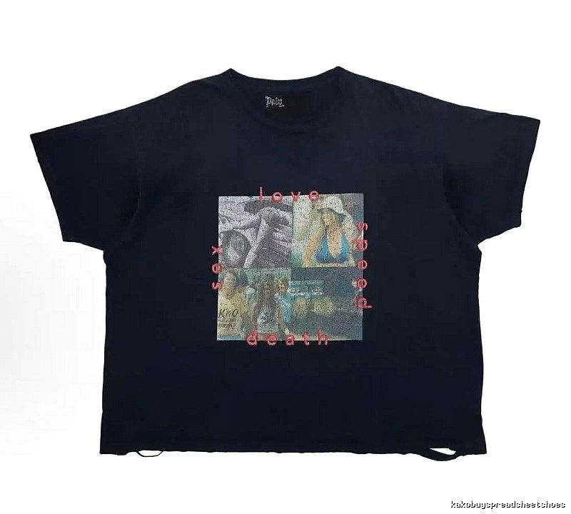 Paly Hollywood Collage Vintage Black T-Shirt