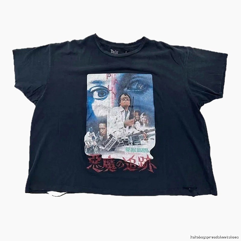 Paly Hollywood Demon Trace Vintage Black T-Shirt