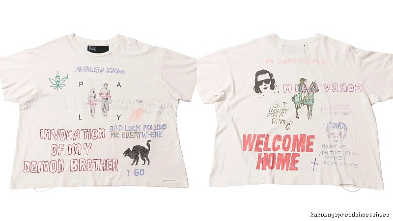 Paly Hollywood Devil Graffiti Street Style Off-white T-shirt