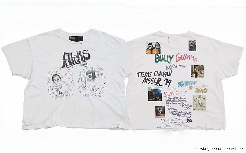Paly Hollywood Graffiti Street Style White T-Shirt