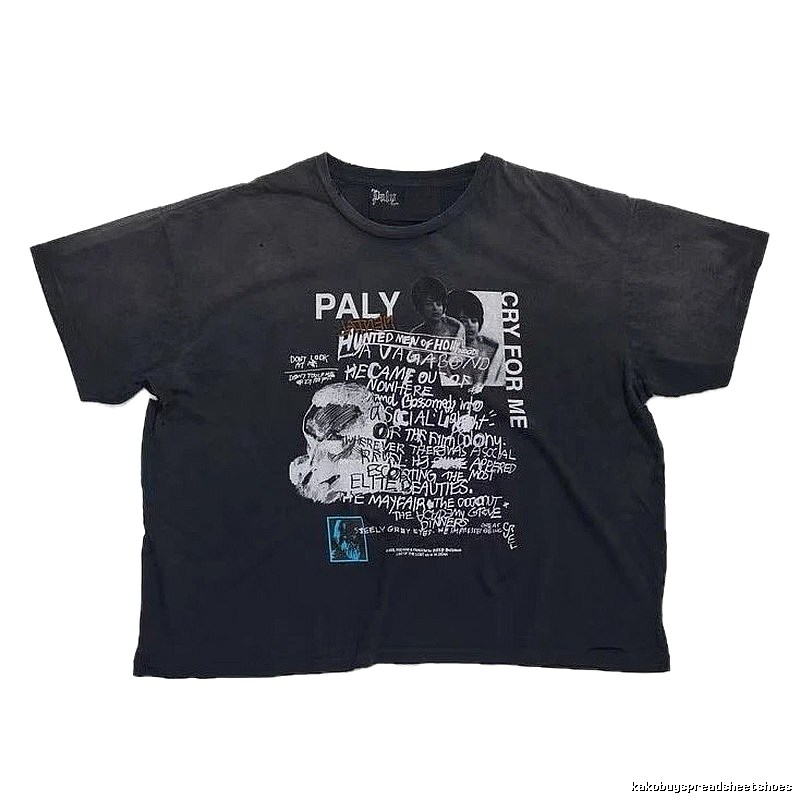 Paly Hollywood Graffiti Vintage Black T-Shirt