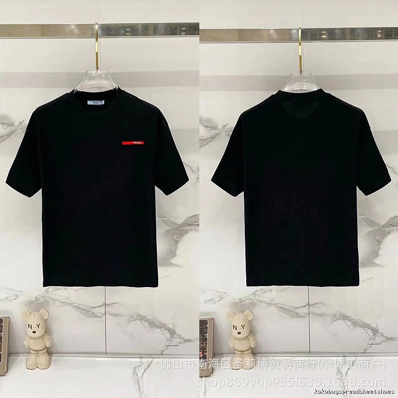 Prada Red Label Minimalist Black Short-sleeve T-shirt