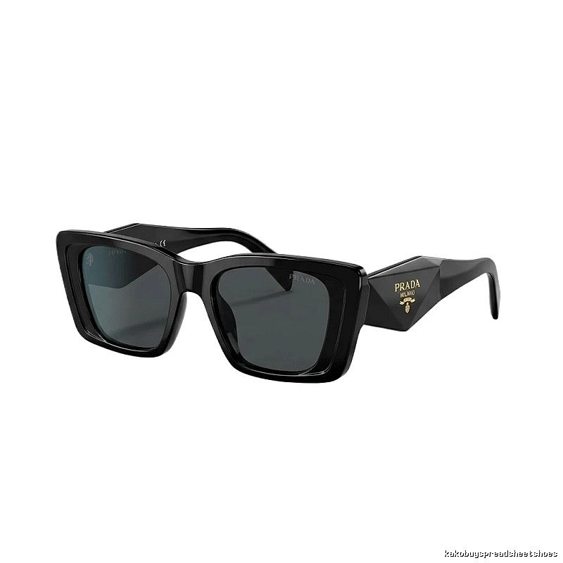Prada Square Trendy Black Sunglasses
