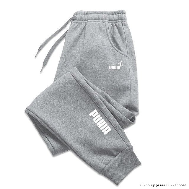 Puma Monogram Sweatpants Black Drawstring Sweatpants for Layered Styling
