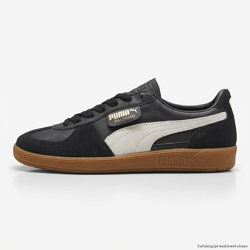 PUMA Palermo Retro Black and Brown Shoes