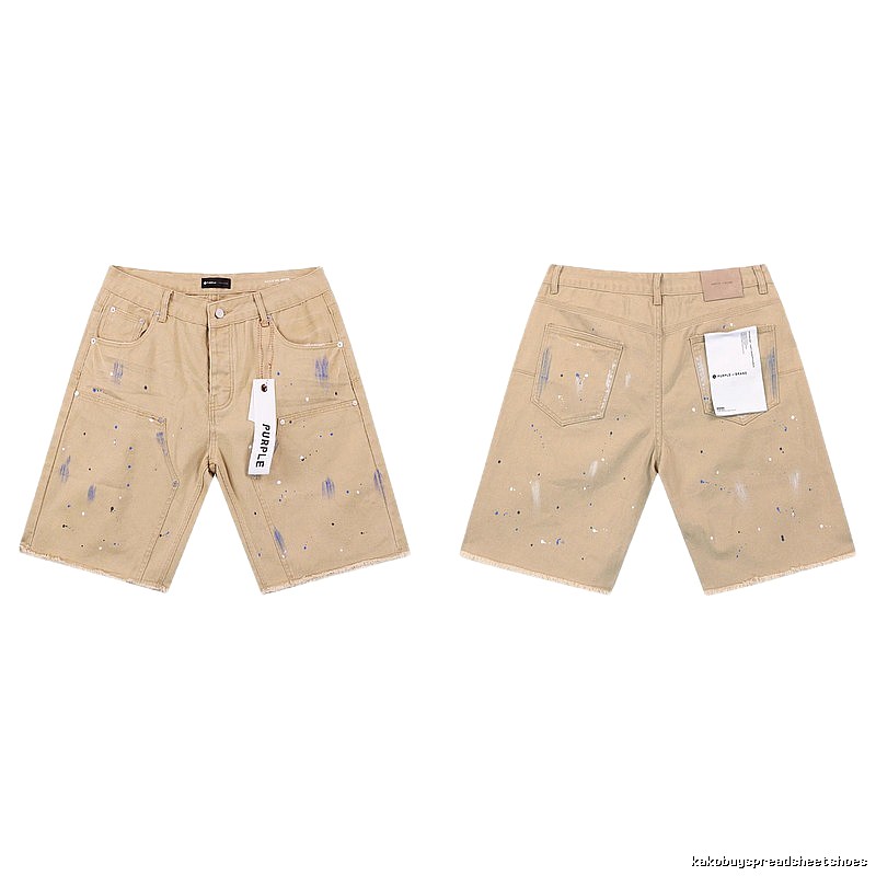 PurpleGodspeed Ink-splashing Style Khaki Shorts