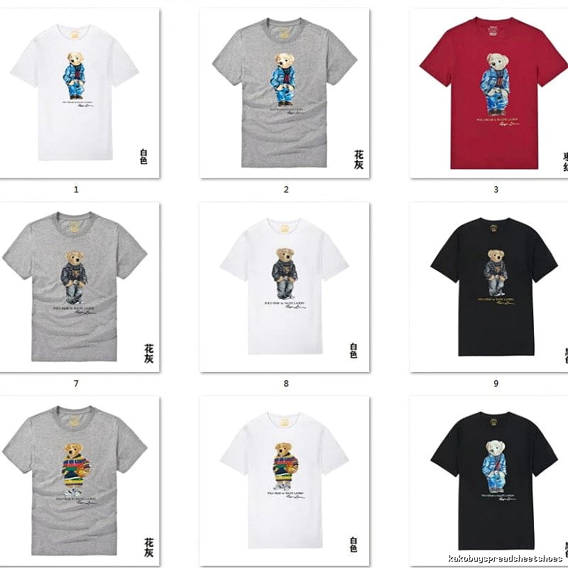 Ralph Lauren Bear Trend Brand Ash-Grey T-shirt