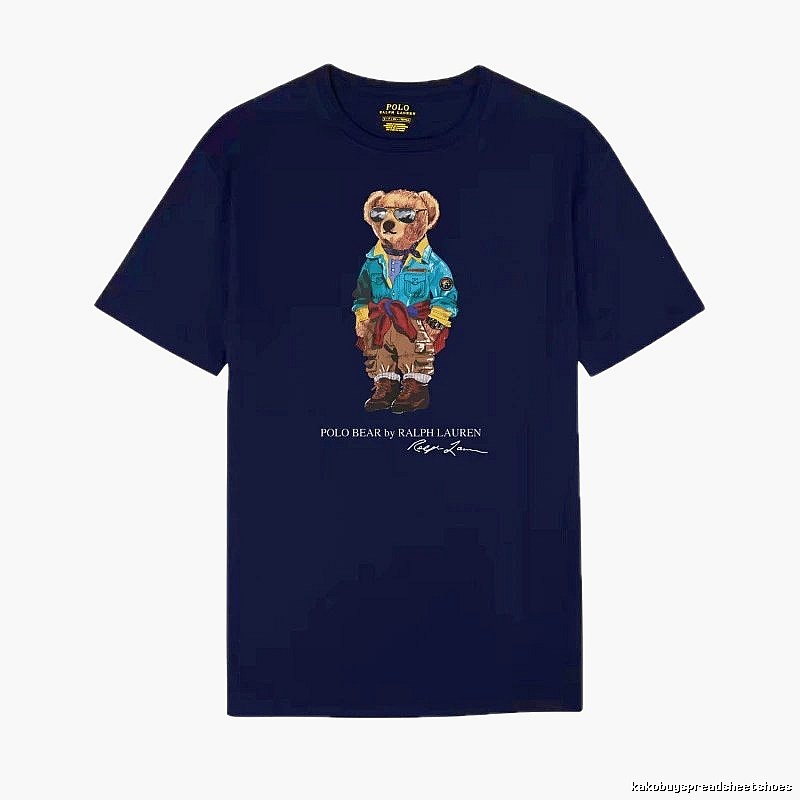 Ralph Lauren Bear Trendy Brand Sapphire Blue T-shirt