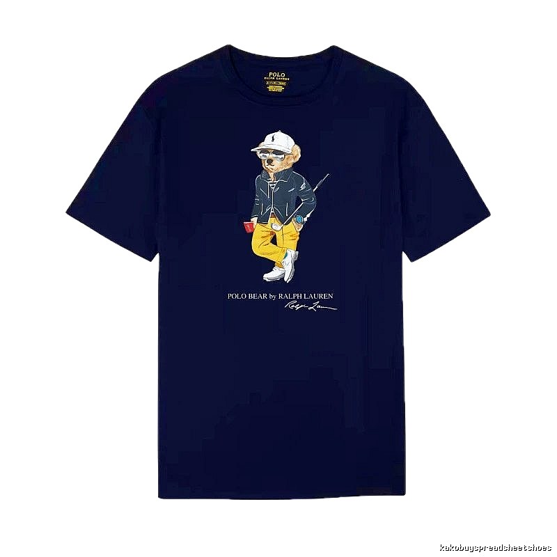 Ralph Lauren Bear Trendy Cool Sapphire Blue T-shirt