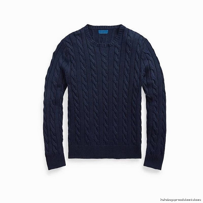 Ralph Lauren Daily Cable-knit sweater Navy Cable Knit for City Outfits