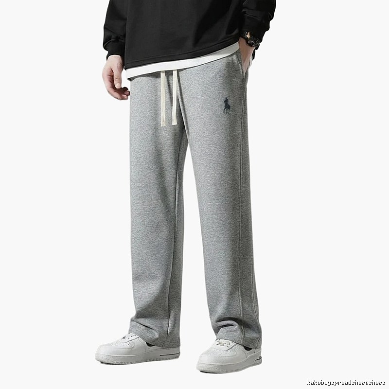 Ralph Lauren fleece-lined casual grey sweatpants
