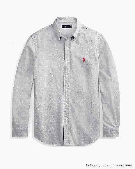 Ralph Lauren Gray Button-Down Shirt Streetwear Look