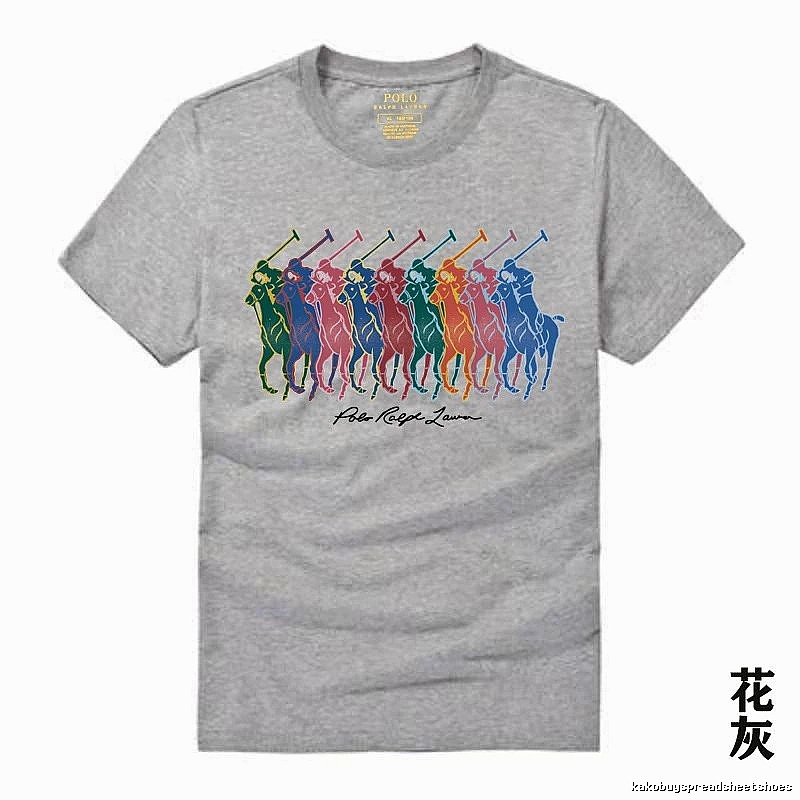 Ralph Lauren heathered grey polo-style T-shirt