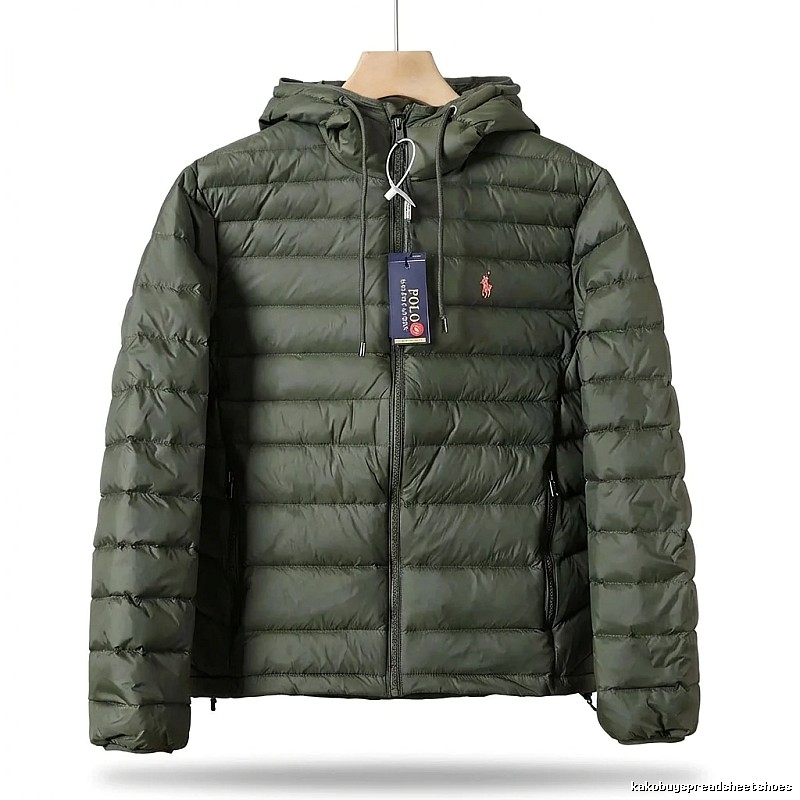 Ralph Lauren Polo casual style dark green down jacket